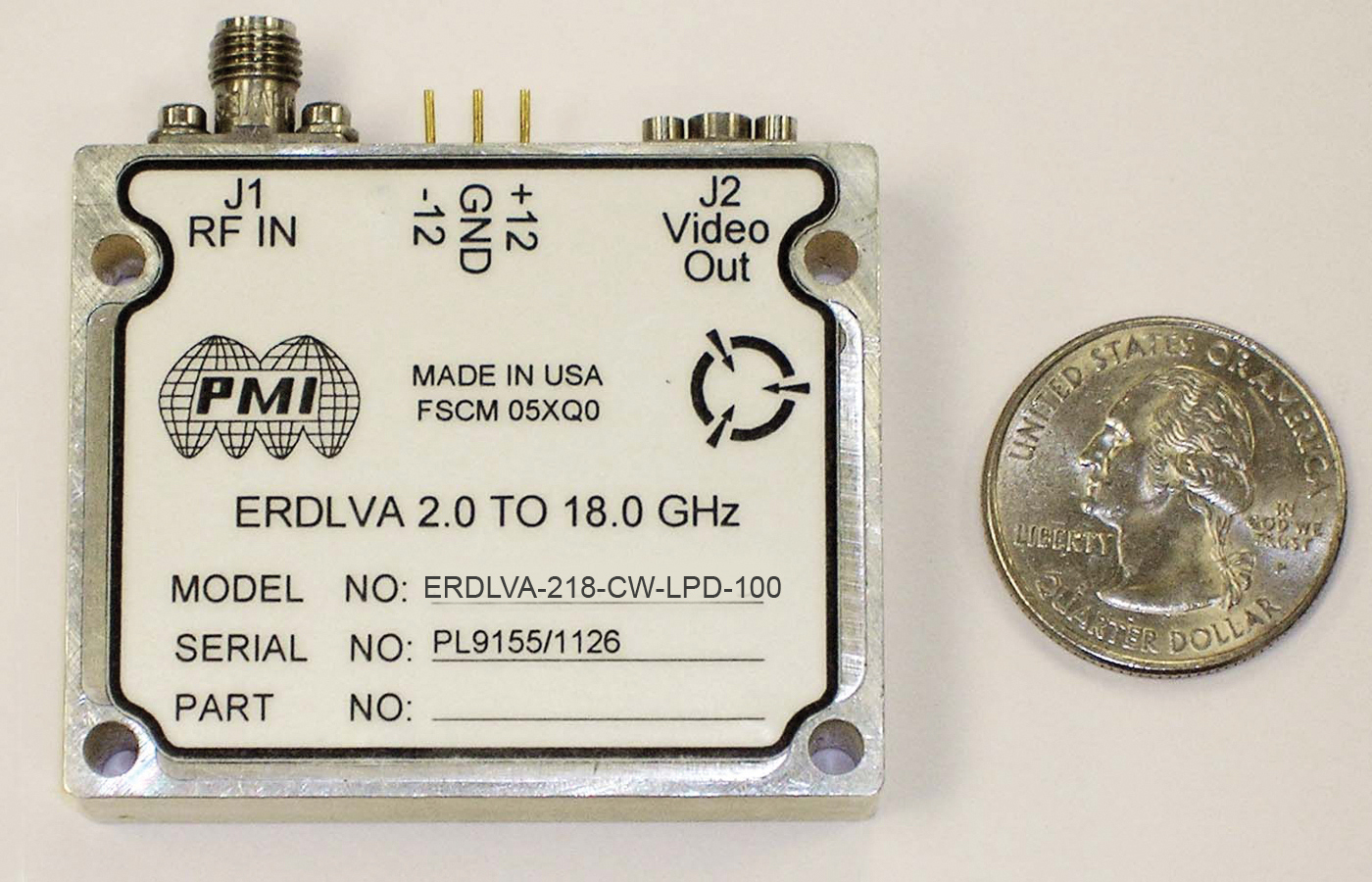 Extended Range Detector Logarithmic Video Amplifier ERDLVA218CWLPD100