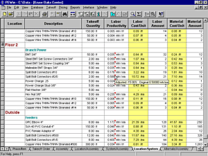Timberline estimating software