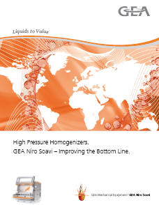 Brochure: High Pressure Homogenizers And Pumps