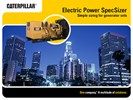 SpecSizer: Generator Set Sizing Software