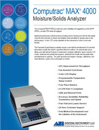 Brochure: Computrac® Max® 4000 Moisture Solids Analyzer