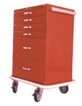 Harloff Model 6142 6 Drawer Standard Value Line Emergency Cart Package with Key Lock Harloff Model 6142 6 Drawer Standard Value Line Emergency Cart Package with Key Lock