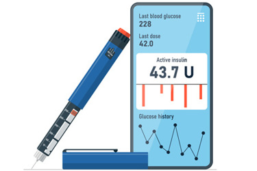 Blood glucose measurement and diabetes self care mobile app-GettyImages-1455959810