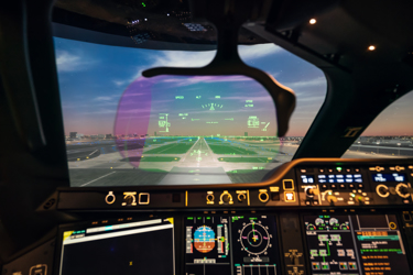 GettyImages-1151906639 HUD system of a modern aircraft 