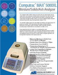 Brochure: Computrac MAX 5000XL Moisture Analyzer