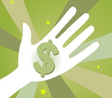 How Much Are We Willing To Pay For Healthcare? money sign on hand - stock