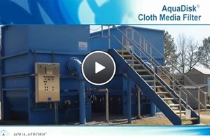 AquaDisk Cloth Media Filter Featuring OptiFiber Cloth Media AquaDiskClothMedia