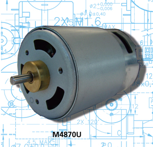 Series M4870U: Ø48mm DC Micromotor With Graphite Commutation