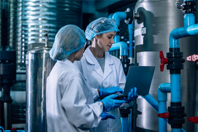 Building A Connected Quality And Manufacturing Ecosystem In Life Sciences GettyImages-1562373163 Water Quality Officers Assessing RO Systems