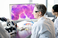 medical lab technicians Working Together-GettyImages-2187044930