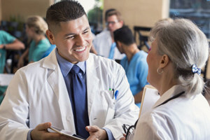 Doctors talking-GettyImages-600403420