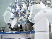 Fully automatic filling and sealing processes including CIPSIP system and robotic handling of bags