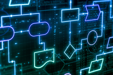 computer programming, machine learning, visual representation of code flow-GettyImages-2149260007