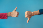 Thumbs up down-GettyImages-1217875553