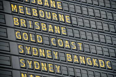 Australian departure board-GettyImages-157336349