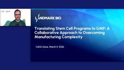 Translating Stem Cell Programs To GMP