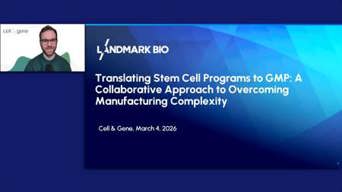 Translating Stem Cell Programs To GMP