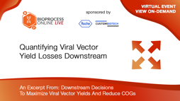 Quantifying Viral Vector Yield Losses Downstream