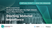 Starting Material Importance