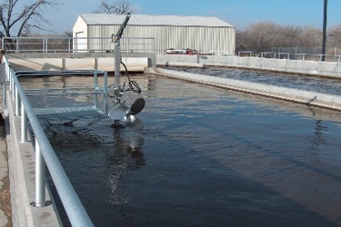 thumbnail_Landia mixer with service platform in oxidation ditch at Chinook, Montana thumbnail_Landia mixer with service platform in oxidation ditch at Chinook, Montana