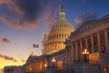 GettyImages-1476177420 US Capitol building at sunset