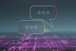 4 Conversations To Drive Your Business Case For Digital Validation GettyImages-1495736381-chat-bubbles-conversations-futuristic