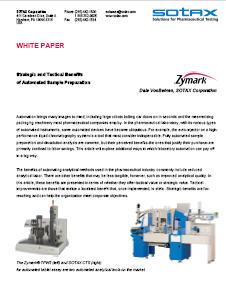 White Paper: Benefits Of Automated Sample Preparations In The ...