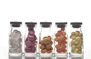 Pills in vial