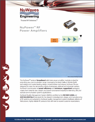 NuPower™ RF Power Amplifiers Brochure NuPower™ RF Power Amplifiers Brochure