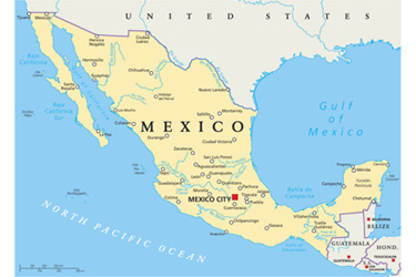 Mexico political map-GettyImages-518700321