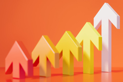 The Rise Of Specialist CROs In Clinical Outsourcing colorful arrows pointing up-GettyImages-2152056193