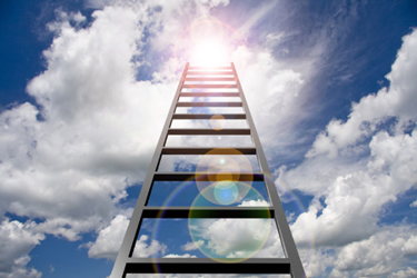 Ladder into sky GettyImages-530401625