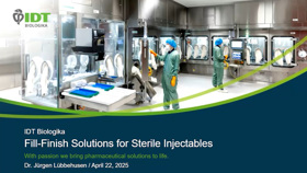 IDT Biologika Capacity Update April 2025: Fill/Finish IDT Biologika April OPCU FF