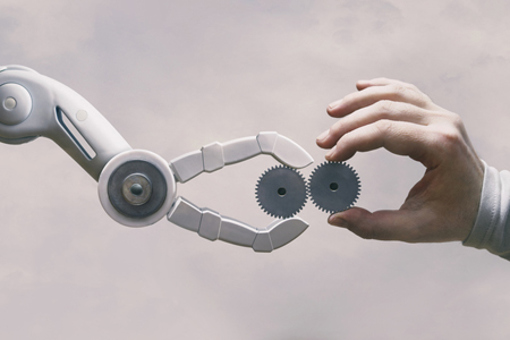 Robot and human working together-GettyImages-1220591821