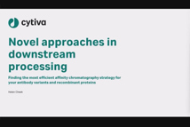 Novel Approaches In Downstream Processing