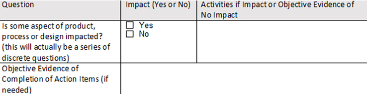Change Impact Assessment Template Excel / Impact Analysis Template - Enterprise