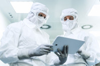 ISO Cleanroom Standards GettyImages-1341292033-tablet-cleanroom-equipment-protective-gloves
