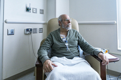 Cancer Outpatient During Chemotherapy IV Infusion-GettyImages-1263248921