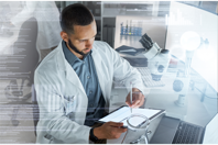 What Is The Suvoda Platform? GettyImages-1443965506 doctor clinical trial data monitoring