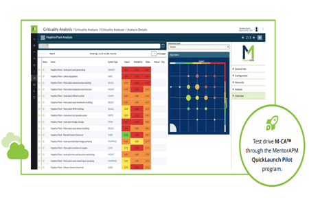 MentorAPM Criticality AnalyzerTM