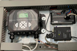 Ultrasonic Flowmeter And Solar GSM Datalogger Deliver Continuous Monitoring And Compliance For Hydroelectric Plant In Türkiye Cabinet with Panametrics AT600 electronics