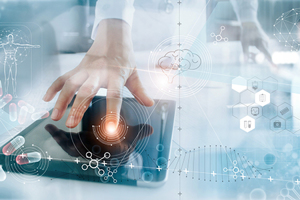 Clinical Trial Management Software Medical data ipad iStock-1182616138