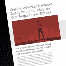 Fading Simulations for Handover Testing Enhanced by USB Digital Attenuators Fading Simulations for Handover Testing Enhanced by USB Digital Attenuators