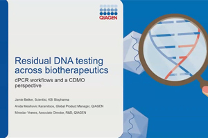 Residual DNA Testing Across Biotherapeutics dPCR Workflows And A CDMO Perspective