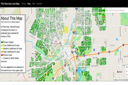 Flint Service Line Map Powered By BlueConduit Highlights Progress And ...