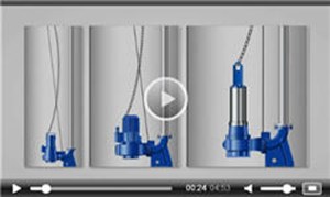Guide Wire Installation of Submersible Wastewater Pumps Guide Wire