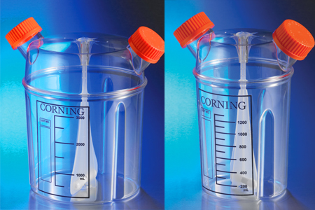 Corning Closed System Solutions Preassembled Disposable Spinner Flasks