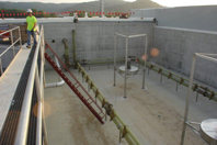 Nitrogen Removal At A Very Large Scale MBR slot Injector System during Installation