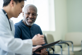 Therapeutic Experience: Supporting Recruitment And Retention Patient- doctor- GettyImages-2155775525