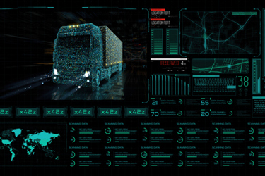 digital futuristic interface, location tracking trucks-GettyImages-1332536874